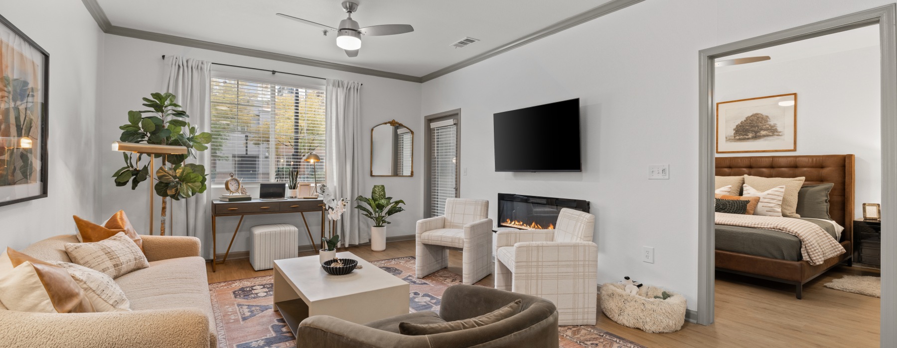 pacious living room and dining area full of natural lighting pacious living room and dining area full of natural lighting