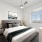 apartment bedroom with ample space and bright lighting