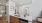 designer kitchen in luxury apartment with quartz counters